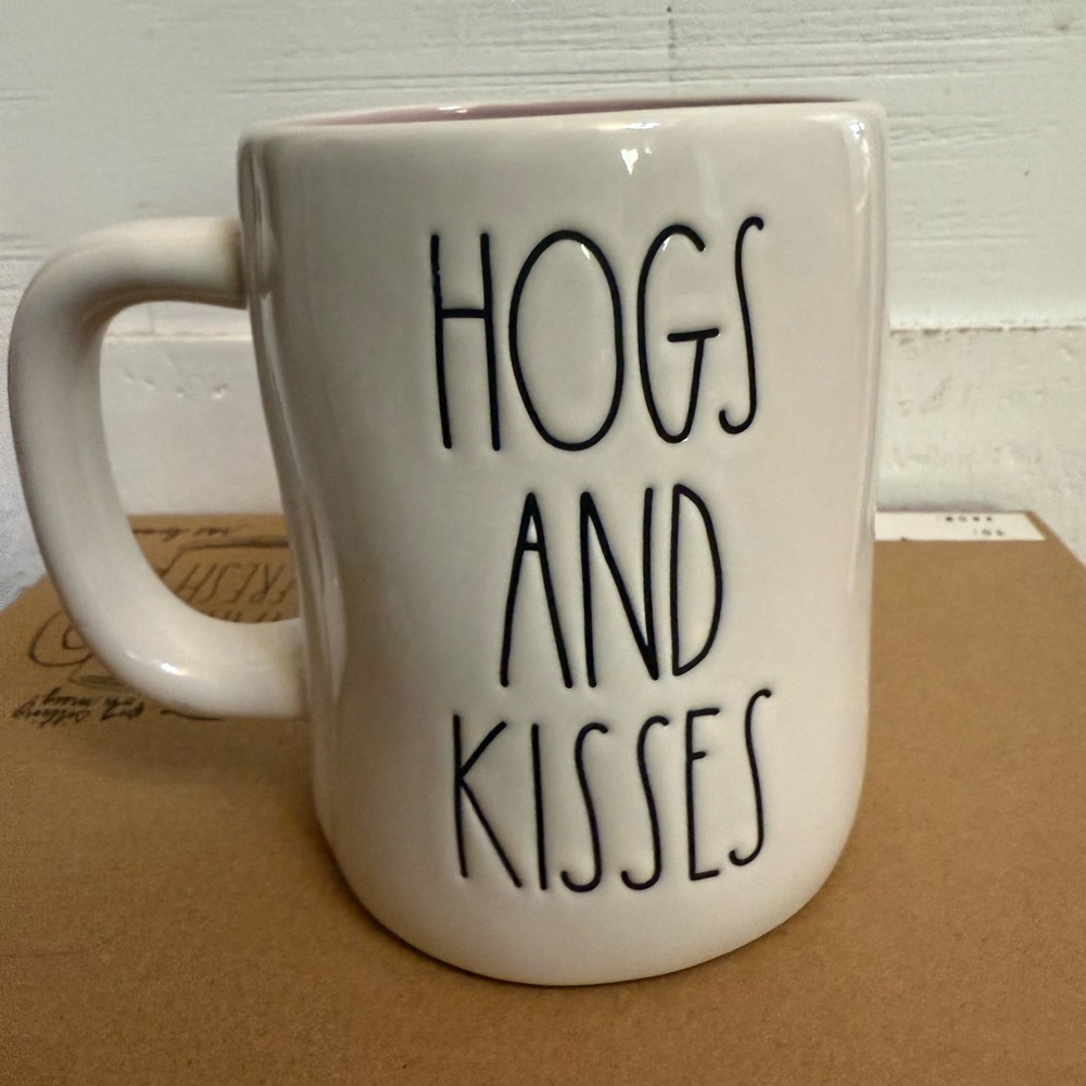 Rae Dunn Cream Mug - Hogs and Kisses